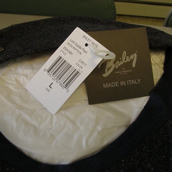 Bailey of Hollywood Lord Tweed Cap – Bailey Hats New Iconic Cabbie Hat,Bailey of Hollywood,Large